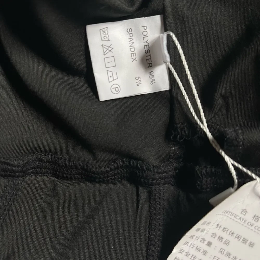 Small Do My Self black high neck back zipper bra